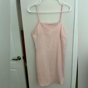 Baby pink tube dress